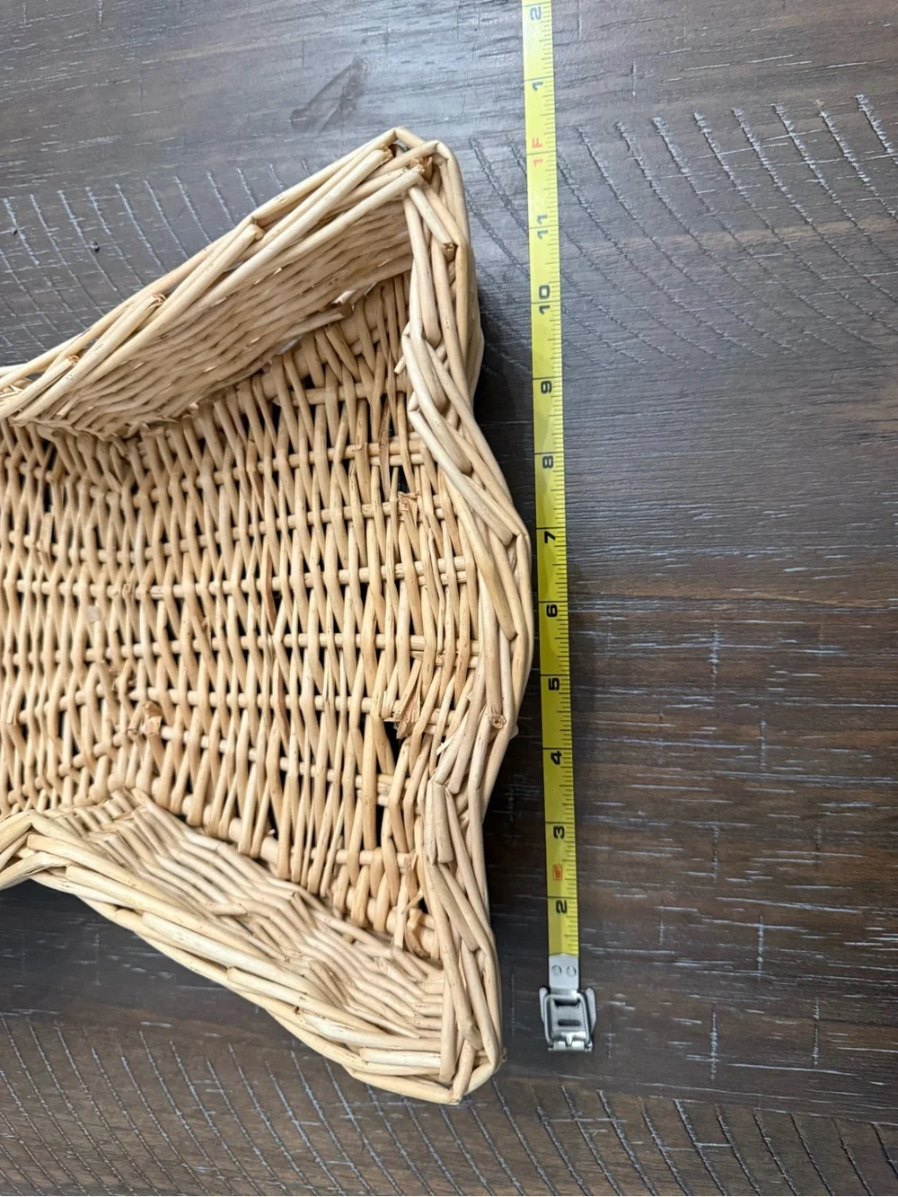 Rattan Fish-Shaped Serving Tray with Dip Bowl Holder